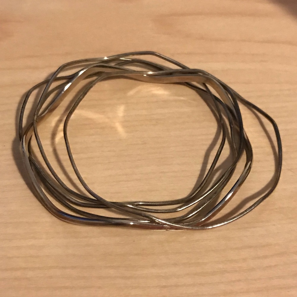 💕 3/$6 Silver bangle brackets